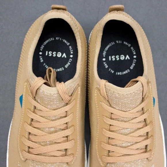 Vessi Weekend 1.5 Sneaker Womens Size US 9 Oak Brown White Waterproof Shoes - Picture 9 of 13